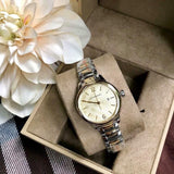 Buy Shop Burberry The Classic Champagne Dial Gold Steel Strap Watch for Women - BU10109 USA Online