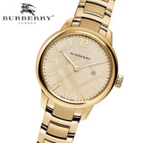 Buy Shop Burberry The Classic Champagne Dial Gold Steel Strap Watch for Women - BU10109 USA Online