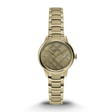 Buy Shop Burberry The Classic Champagne Dial Gold Steel Strap Watch for Women - BU10109 USA Online
