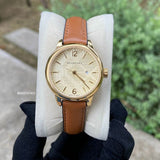 Buy Shop Burberry The Classic Champagne Gold Dial Brown Leather Strap Watch for Women - BU10101 USA Online