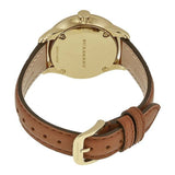 Buy Shop Burberry The Classic Champagne Gold Dial Brown Leather Strap Watch for Women - BU10101 USA Online