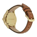 Buy Shop Burberry The Classic Champagne Gold Dial Brown Leather Strap Watch for Women - BU10101 USA Online