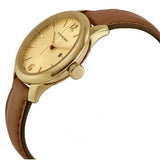 Buy Shop Burberry The Classic Champagne Gold Dial Brown Leather Strap Watch for Women - BU10101 USA Online