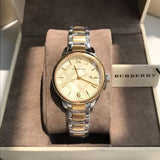 Buy Shop Burberry The Classic Champagne Gold Dial Two Tone Steel Strap Watch for Women - BU10118 USA Online