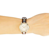 Buy Shop Burberry The Classic Gold Dial Brown Leather Strap Watch for Women - BU10114 USA Online