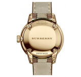 Buy Shop Burberry The Classic Gold Dial Brown Leather Strap Watch for Women - BU10114 USA Online