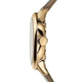Buy Shop Burberry The Classic Gold Dial Brown Leather Strap Watch for Women - BU10114 USA Online