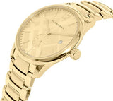 Buy Shop Burberry The Classic Gold Dial Gold Steel Strap Watch for Men - BU10006 USA Online
