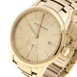 Buy Shop Burberry The Classic Gold Dial Gold Steel Strap Watch for Men - BU10006 USA Online