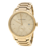 Buy Shop Burberry The Classic Gold Dial Gold Steel Strap Watch for Men - BU10006 USA Online