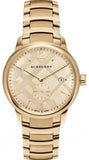 Buy Shop Burberry The Classic Gold Dial Gold Steel Strap Watch for Men - BU10006 USA Online