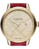 Buy Shop Burberry The Classic Gold Dial Red Leather Strap Watch for Women - BU10102 USA Online