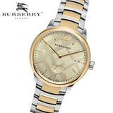 Buy Shop Burberry The Classic Gold Dial Two Tone Steel Strap Watch for Men - BU10011 USA Online