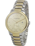 Buy Shop Burberry The Classic Gold Dial Two Tone Steel Strap Watch for Men - BU10011 USA Online