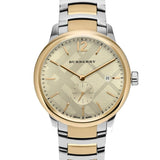 Buy Shop Burberry The Classic Gold Dial Two Tone Steel Strap Watch for Men - BU10011 USA Online