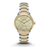 Buy Shop Burberry The Classic Gold Dial Two Tone Steel Strap Watch for Men - BU10011 USA Online