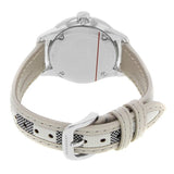 Buy Shop Burberry The Classic Guilloche Silver Dial Grey Leather Strap Watch for Women - BU10113 USA Online