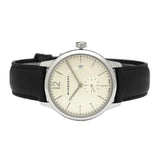 Buy Shop Burberry The Classic Horseferry Beige Dial Black Leather Strap Watch for Men - BU10000 USA Online