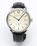 Buy Shop Burberry The Classic Horseferry Beige Dial Black Leather Strap Watch for Men - BU10000 USA Online
