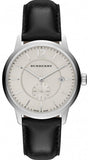 Buy Shop Burberry The Classic Horseferry Beige Dial Black Leather Strap Watch for Men - BU10000 USA Online