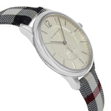 Buy Shop Burberry The Classic Horseferry Silver Dial Black Leather Strap Watch for Men - BU10002 USA Online