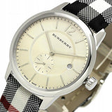 Buy Shop Burberry The Classic Horseferry Silver Dial Black Leather Strap Watch for Men - BU10002 USA Online