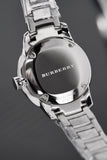 Buy Shop Burberry The Classic Pink Dial Silver Steel Strap Watch for Women - BU10111 USA Online
