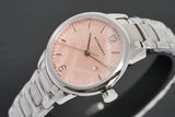 Buy Shop Burberry The Classic Pink Dial Silver Steel Strap Watch for Women - BU10111 USA Online