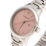 Buy Shop Burberry The Classic Pink Dial Silver Steel Strap Watch for Women - BU10111 USA Online