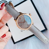 Buy Shop Burberry The Classic Quartz Grey Dial Grey Leather Strap Watch For Women - BU10119 USA Online