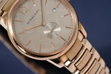 Buy Shop Burberry The Classic Rose Gold Dial Rose Gold Steel Strap Watch for Men - BU10013 USA Online