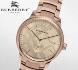 Buy Shop Burberry The Classic Rose Gold Dial Rose Gold Steel Strap Watch for Men - BU10013 USA Online