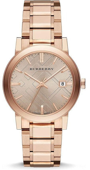 Buy Shop Burberry The Classic Rose Gold Dial Rose Gold Steel Strap Watch for Men - BU10013 USA Online