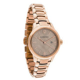 Buy Shop Burberry The Classic Rose Gold Dial Rose Gold Steel Strap Watch for Women - BU10116 USA Online