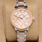 Buy Shop Burberry The Classic Rose Gold Dial Two Tone Steel Strap Watch for Women - BU10117 USA Online