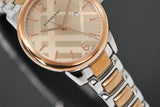 Buy Shop Burberry The Classic Rose Gold Dial Two Tone Steel Strap Watch for Women - BU10117 USA Online
