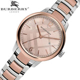 Buy Shop Burberry The Classic Rose Gold Dial Two Tone Steel Strap Watch for Women - BU10117 USA Online