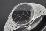 Buy Shop Burberry The Classic Round Black Dial Silver Steel Strap Watch for Men - BU10005 USA Online