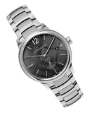 Buy Shop Burberry The Classic Round Black Dial Silver Steel Strap Watch for Men - BU10005 USA Online