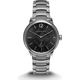 Buy Shop Burberry The Classic Round Black Dial Silver Steel Strap Watch for Men - BU10005 USA Online