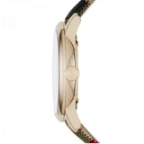 Buy Shop Burberry The Classic Round Gold Dial Brown Leather Strap Unisex Watch - BU10001 USA Online