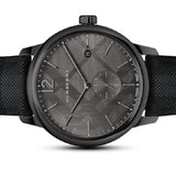 Buy Shop Burberry The Classic Round Horseferry Black Dial Black Leather Strap Watch for Men - BU10010 USA Online