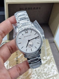 Buy Shop Burberry The Classic Silver Dial Silver Steel Strap Watch for Men - BU10004 USA Online