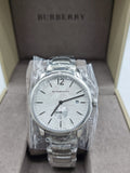 Buy Shop Burberry The Classic Silver Dial Silver Steel Strap Watch for Men - BU10004 USA Online