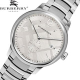 Buy Shop Burberry The Classic Silver Dial Silver Steel Strap Watch for Men - BU10004 USA Online