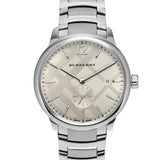 Buy Shop Burberry The Classic Silver Dial Silver Steel Strap Watch for Men - BU10004 USA Online