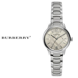 Buy Shop Burberry The Classic Silver Dial Silver Steel Strap Watch for Women - BU10108 USA Online