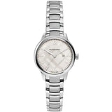 Buy Shop Burberry The Classic Silver Dial Silver Steel Strap Watch for Women - BU10108 USA Online