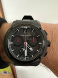 Buy Shop Burberry The Endurance Chronograph Black Dial Black Rubber Strap Watch For Men - BU9802 USA Online