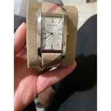 Buy Shop Burberry The Pioneer Grey Dial Leather Strap Watch for Women - BU9504 USA Online